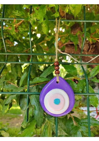 Renkli El Yapımı Nazar Boncuğu Duvar ve Ağaç Süsü 5’li Set – Seramik Dekoratif Askı indirimleri