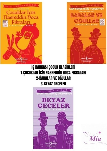 Iş Bankası Çocuk BEYAZ GECELER KİTAP SETİ