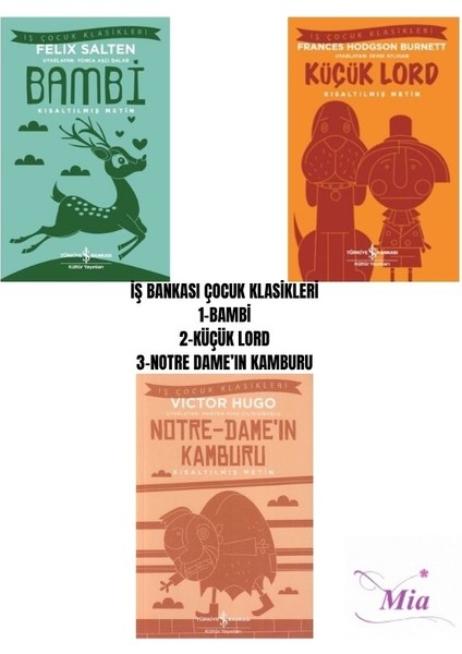 Iş Bankası Çocuk BAMBİ KİTAP SETİ