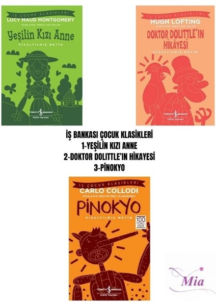 Iş Bankası Çocuk YEŞİLİN KIZI ANNE KİTAP SETİ