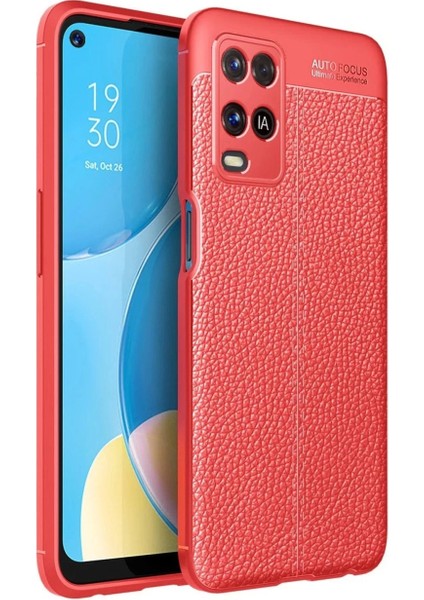 Oppo A54 4g Kılıf Auto Focus Kapak - Kırmızı
