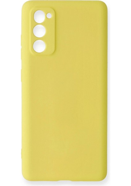Samsung Galaxy S20 Fe Kılıf Nano Içi Kadife Silikon - Sarı