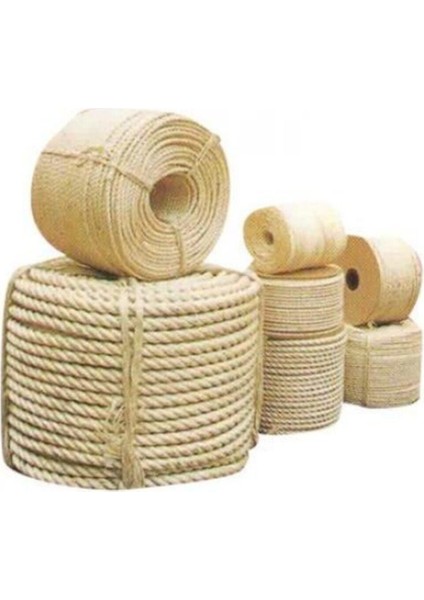 Turuncu Jüt Halat 6mm 25M, Dekor ve Hobi Için Doğal Ip, Dayanıklı ve Şık Ürün