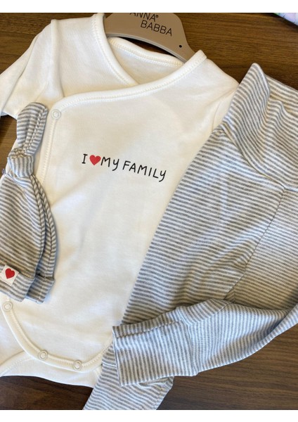 Unisex Love Famıly 3'lü Set