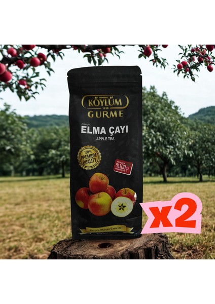 Amasya Elma Çayı 725 gr Doğal Elma Kurusu Çayı / 2 Adet