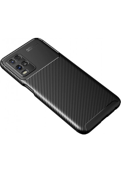 Oppo A54 4g Kılıf Auto Focus Karbon Kapak - Siyah fiyatları
