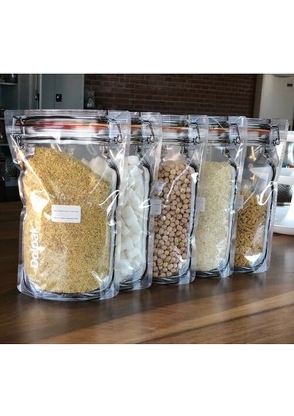 Kavanoz Görünümlü Kilitli Saklama Poşeti 620 ml (1 Adet ) fiyatları