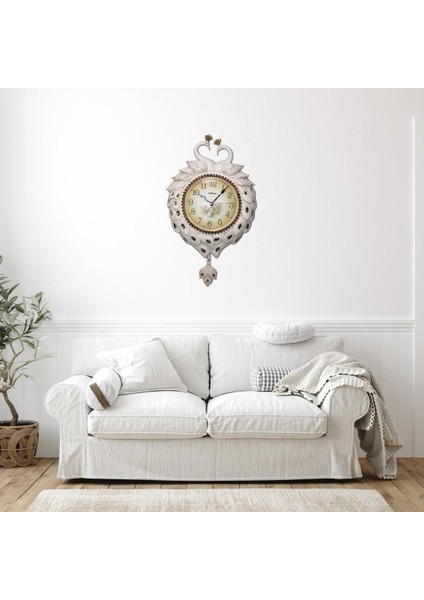 Duvar Saati Tavuskuşu Temalı Polyester Saat No.4 40 x 60 cm fiyatları