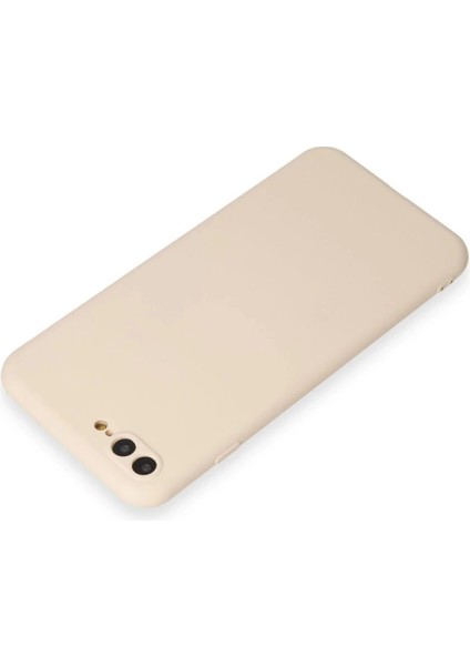 iPhone 7 Plus Kılıf First Silikon - Krem modelleri