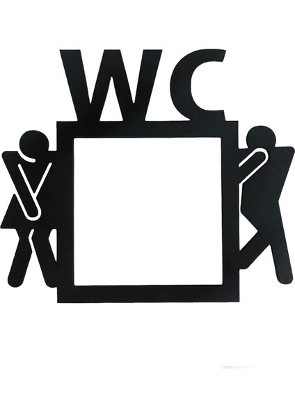 Şık Ahşap Tuvalet Wc Priz Çerçevesi Dekorasyon Siyah modelleri