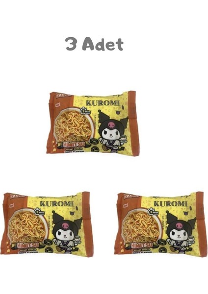 Himitsu Kuromi Noodle Bag Curry 75G 3 Adet