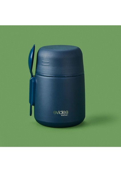 Lacivert 500 ml Termos, Pratik ve Şık Yemek Kabı fiyatları