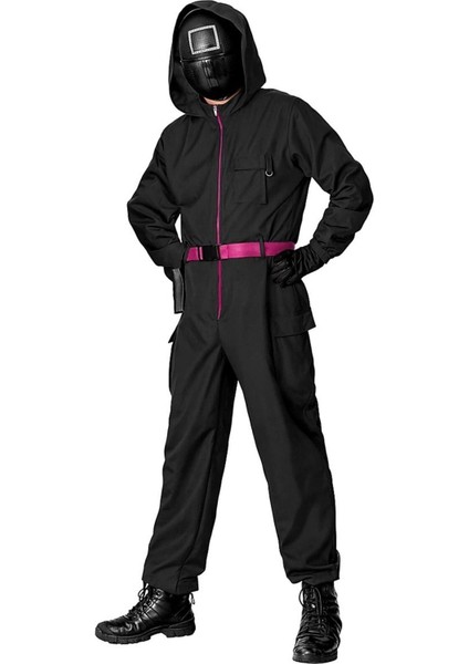 Yetişkinler Için Şık ve Rahat Siyah Temalı Kostüm, Eğlenceli ve Tarzlı Görünüm