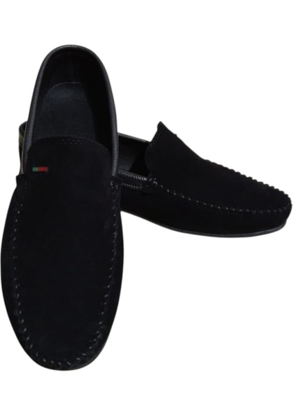 Siyah Nubuk Loafer Erkek Ayakkabısı