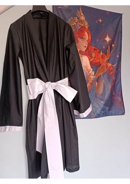 Anime Ichigo Bleach Cosplay Kimono, Siyah, Şık ve Rahat Tasarım modelleri