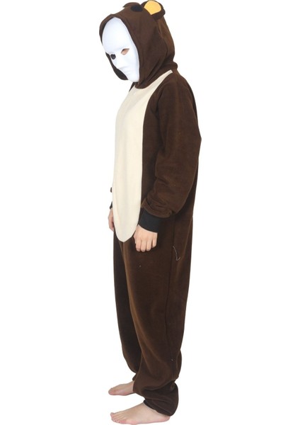 Kahverengi Yetişkin Ayı Kostümü Rahat ve Eğlenceli Pijama Takımı modelleri