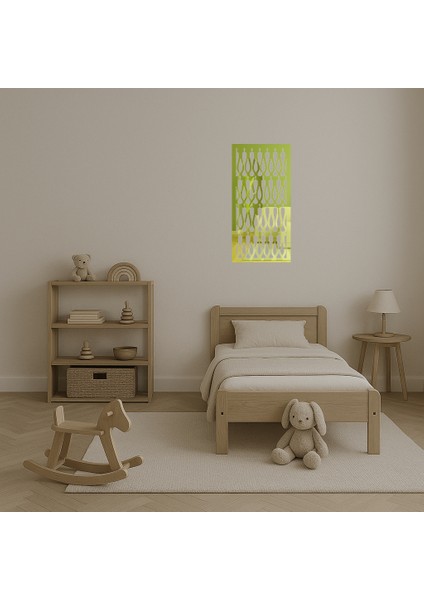 Abstrakt Sanat Desenli Dekoratif Altın Aynalı Tablo - TOA6543-1223 fırsatları