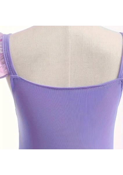 Parlak Mor Denizkızı Kız Çocuk Tütü Etek ve Kostüm Seti fırsatları