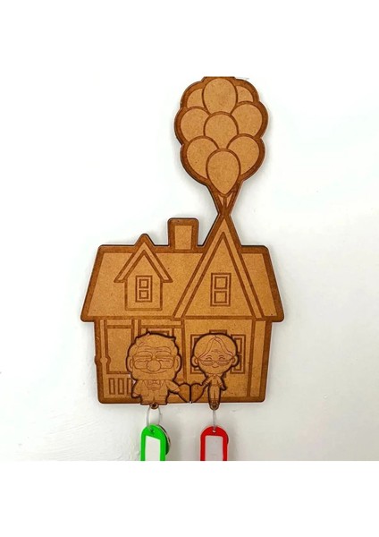 Yukarı Bak Anahtarlık - Ahşap Duvar Dekor ve Askısı, Beyaz Renk fiyatları