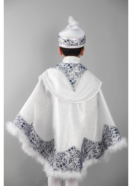 Inci Beyaz Lacivert Pelerinli Sünnet Takımı, Şık ve Zarif Tasarım. fırsatları