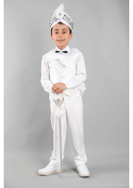 Inci Beyaz Lacivert Pelerinli Sünnet Takımı, Şık ve Zarif Tasarım. indirimleri