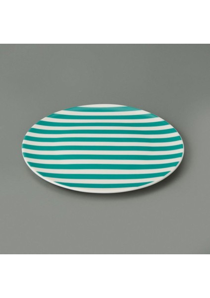 Yeşil 25 cm Metalik Servis Tabağı - Şık ve Kullanışlı Mutfak Gereci indirimleri