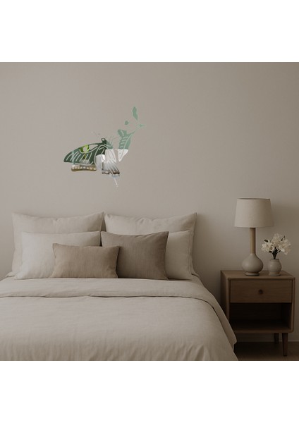 Kelebek Temalı Sanatsal Dekoratif Aynalı Tablo - TOA2002-8868 fiyatları