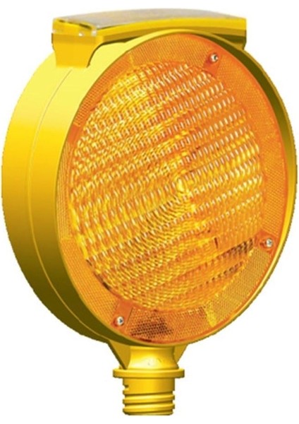 Solar Yuvarlak Çift Taraflı Flaşör (Sarı)