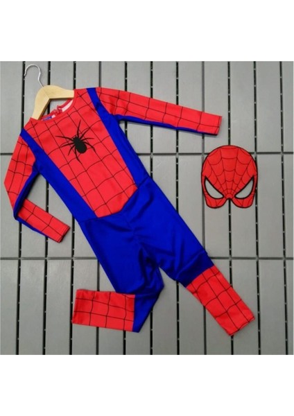 Erkek Çocuk Kırmızı Spiderman Kostümü, Eğlenceli ve Rahat Tasarım