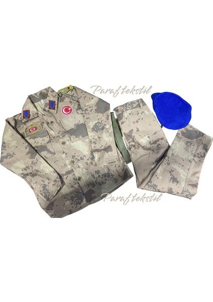 Çocuklar Için Bej Askeri Kostüm ve Jandarma Takımı, Eğlence Dolu Oyun Seti fiyatları