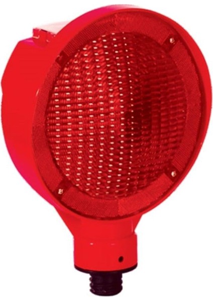 Solar Yuvarlak Flaşör (Kırmızı)