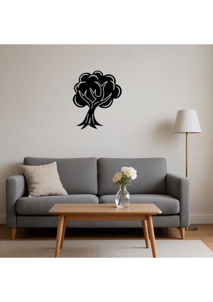 Yapraklı Ağaç Motifli Mdf Dekoratif Tablo - TOA6928-7688 fırsatları