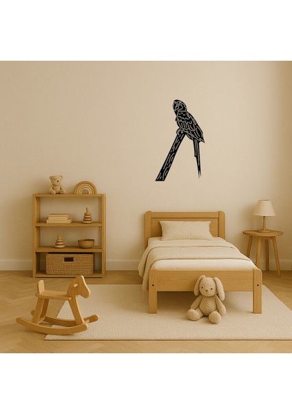 Macaw Papağan Dal Tablosu Mdf Dekorasyon - TOA3436-8129 modelleri