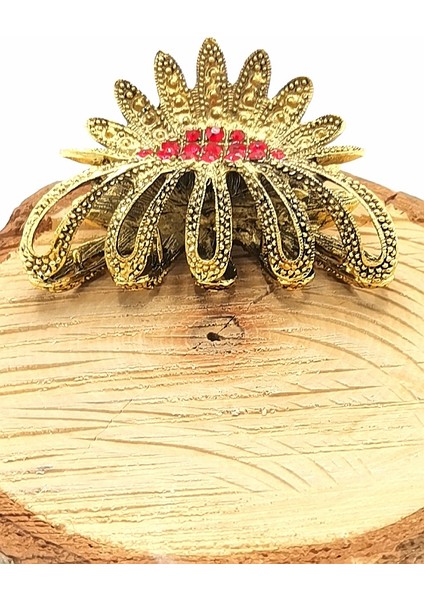 Döküm Metal Renkli Taşlı Lüks Toka