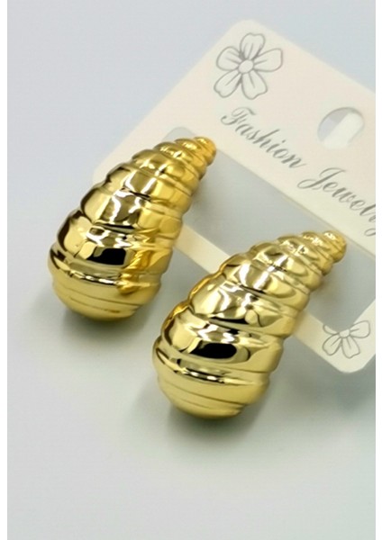 Kararmaz Çelik Lüks Küpe