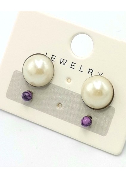 Renkli Kararmaz Papatya Figürlü Lüks Küpe