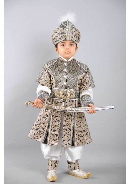 Siyah Diriliş Şehzade Sünnet Takımı, Şıklık ve Zarafet Dolu Özel Tasarım