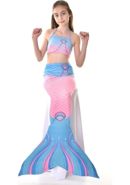 Kız Çocuk Deniz Kızı Mayo ve Kostüm, Pembe, Şık ve Renkli Yaz Giyim fırsatları