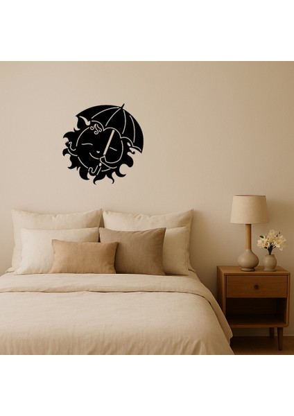 Şemsiye Altında Yaz Güneşi Dekoratif Tablo - TOA3432-3489