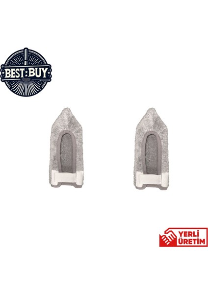 Mikrofiber El Mopu Yedek Bezi 2'li Set (Tüm El Moplarına Uyumludur. )