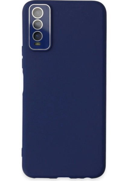 Vivo Y11S Kılıf Lansman Glass Kapak - Sky Blue