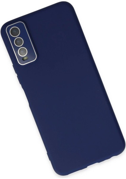 Vivo Y11S Kılıf Lansman Glass Kapak - Sky Blue modelleri