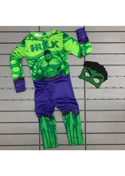 Yeşil Hulk Kahraman Kostümü, Çocuklar Için Eğlenceli ve Renkli Cosplay Kıyafeti
