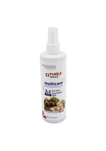 Purele Kedi ve Köpek Kuru Yıkama Tüy Bakım Spreyi 250 ml