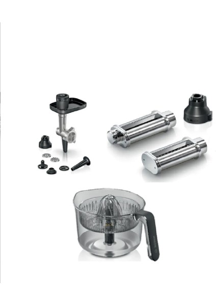 MUMS6ZS00 Serie 6 Mutfak Makinesi Uyumlu Aksesuar Tamamlama Seti 3lü