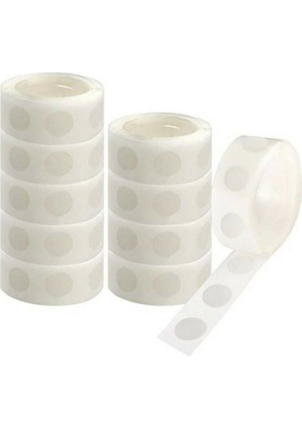 Turuncu Çift Taraflı Balon Yapıştırma Bandı 100 Adet, Havalı Dekorasyon Malzemesi