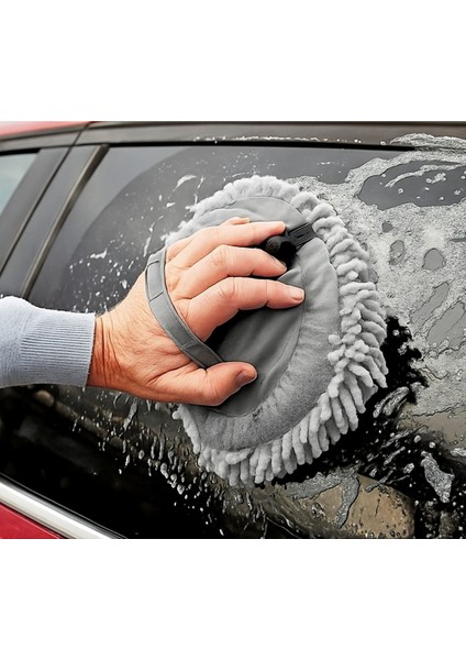 Mikrofiber Çok Fonksiyonlu Uzun Sopalı Oto Araba Araç Yıkama Temizleme Fırçası Mopu