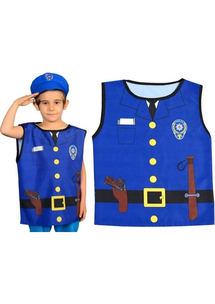 Renkli ve Eğlenceli Çocuk Polis Kıyafeti, Oyun ve Etkinlikler Için Ideal