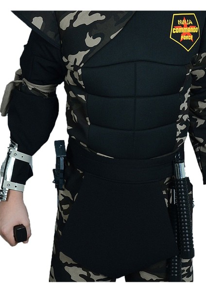 Yeşil Erkek Çocuk Ninja Kostümü, Eğlenceli ve Renkli Tasarım fırsatları