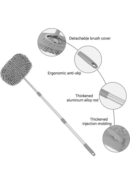 Mikrofiber Çok Fonksiyonlu Uzun Sopalı Oto Araba Araç Yıkama Temizleme Fırçası Mopu modelleri
